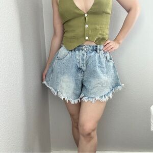 Nectar clothing light wash denim shorts